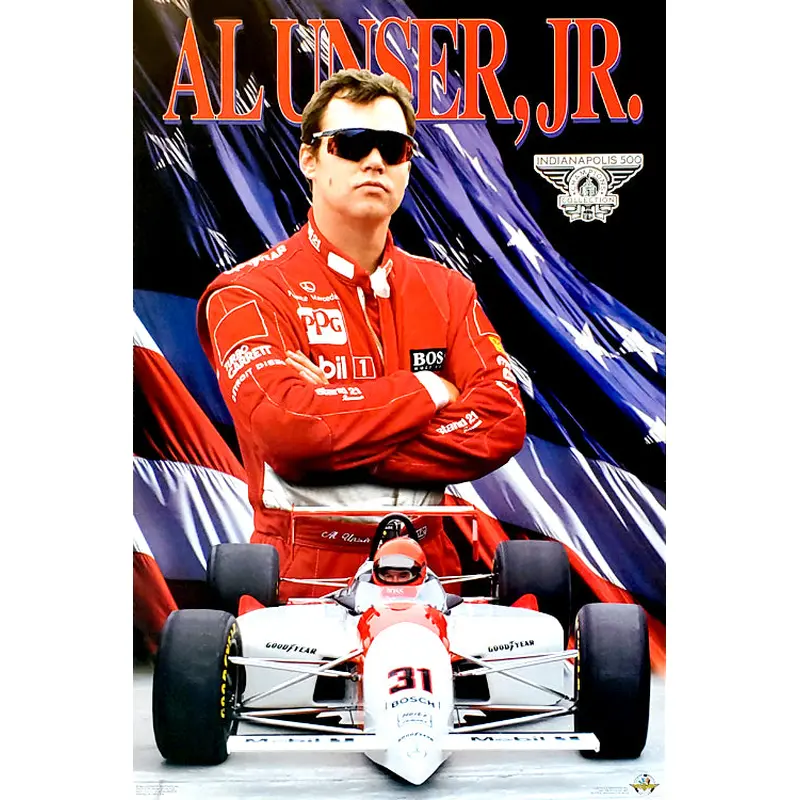 Al Unser Jr. Indy 500 Champion Series Racing Superstar Poster - Costacos Brothers 1994