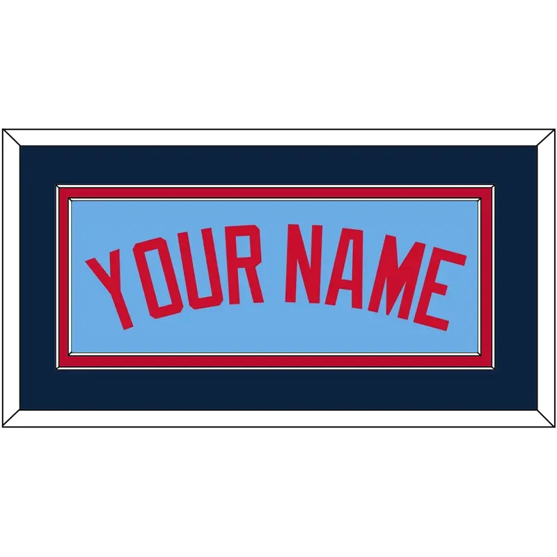 Minnesota Name - Alternate Light Blue - Double Mat 3