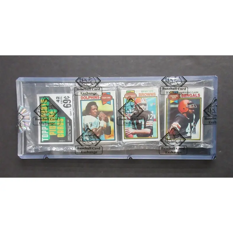 1979 Topps Football Unopened Rack Pack (BBCE) (Griese Back)