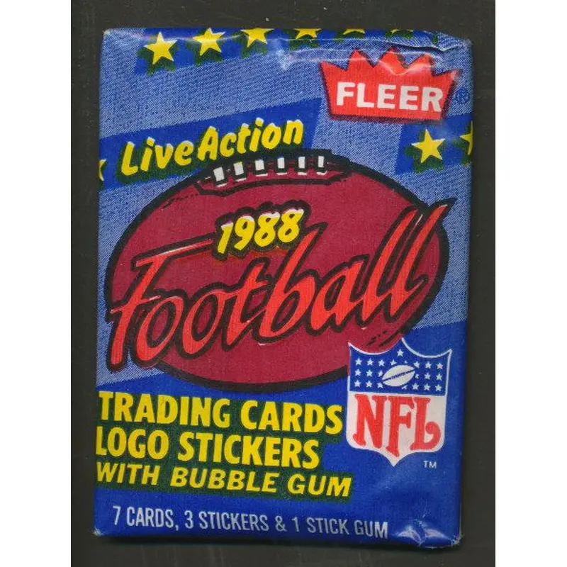 1988 Fleer Football Unopened Wax Pack