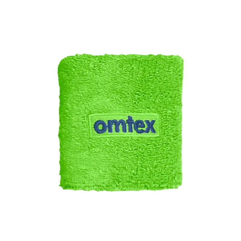 Omtex Wrist Sweat Band Green (3 inch) | Kibi Sports