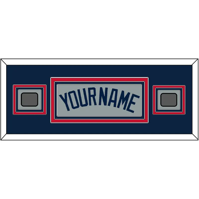 Boston Name & Two World Series Champions Patches - Road Gray (2009-2013) - Triple Mat 6