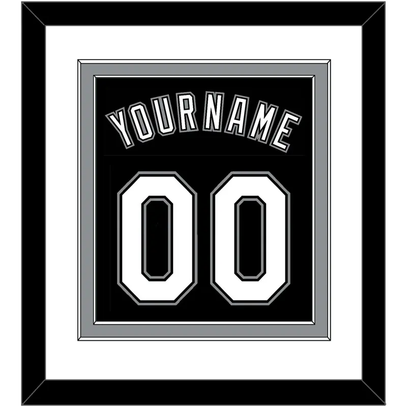 Chicago Name & Number - Alternate Black - Double Mat 1