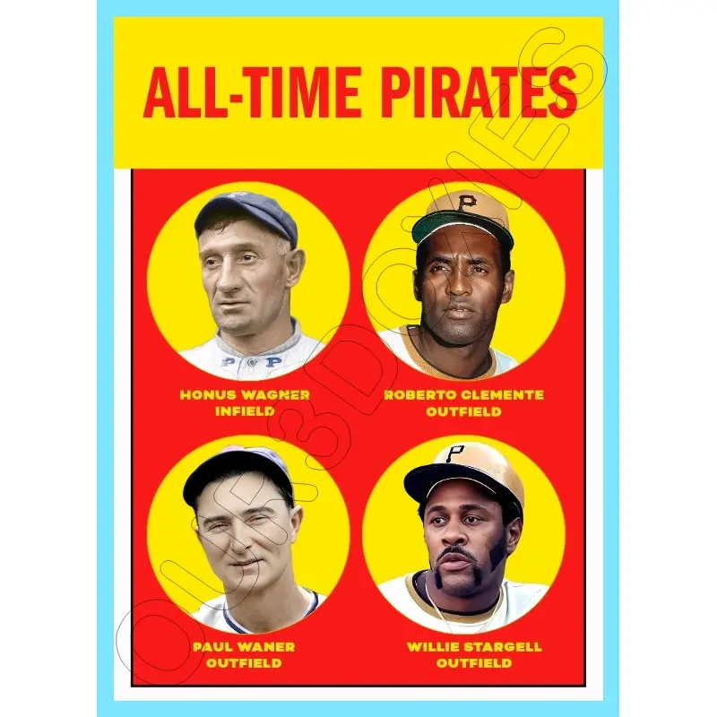 Wagner Clemente All Time Orioles 1963 Topps Custom Card - 4355
