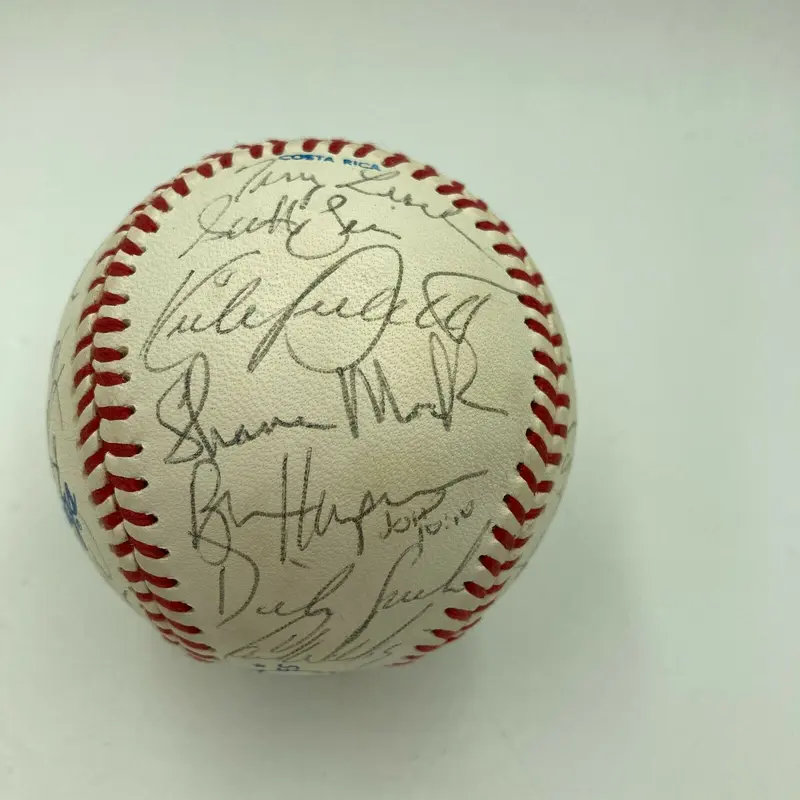 1991 Minnesota Twins World Series Champs Team Signed Baseball Kirby Puckett JSA