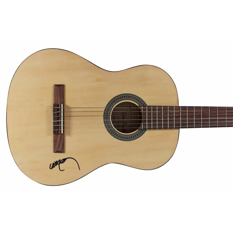 Willie Nelson Authentic Signed Natural Acoustic Guitar PSA/DNA #AB81007