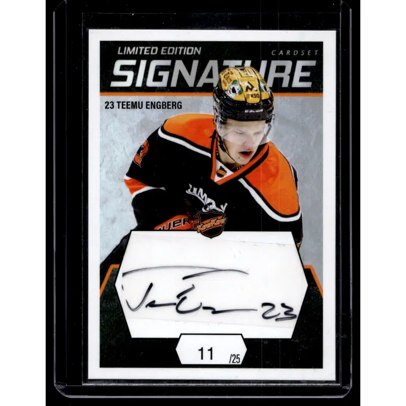2021-22 Cardset Signature Limited Edition - Teemu Engberg /25