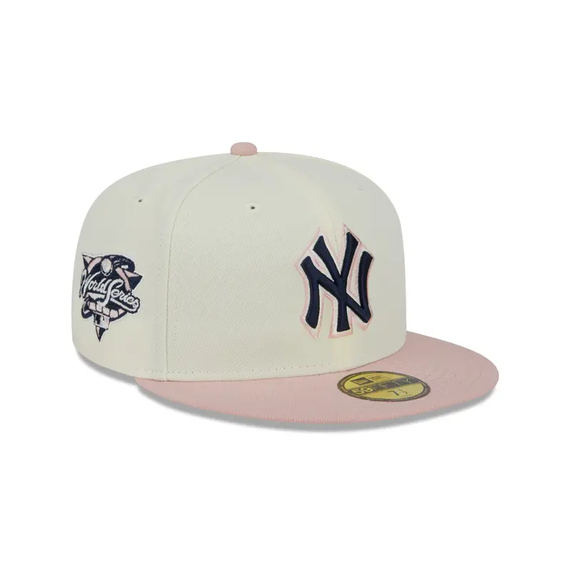 New Era - 59FIFTY Fitted -  New York Yankees - WS 2000 - Chrome/Pink Rouge