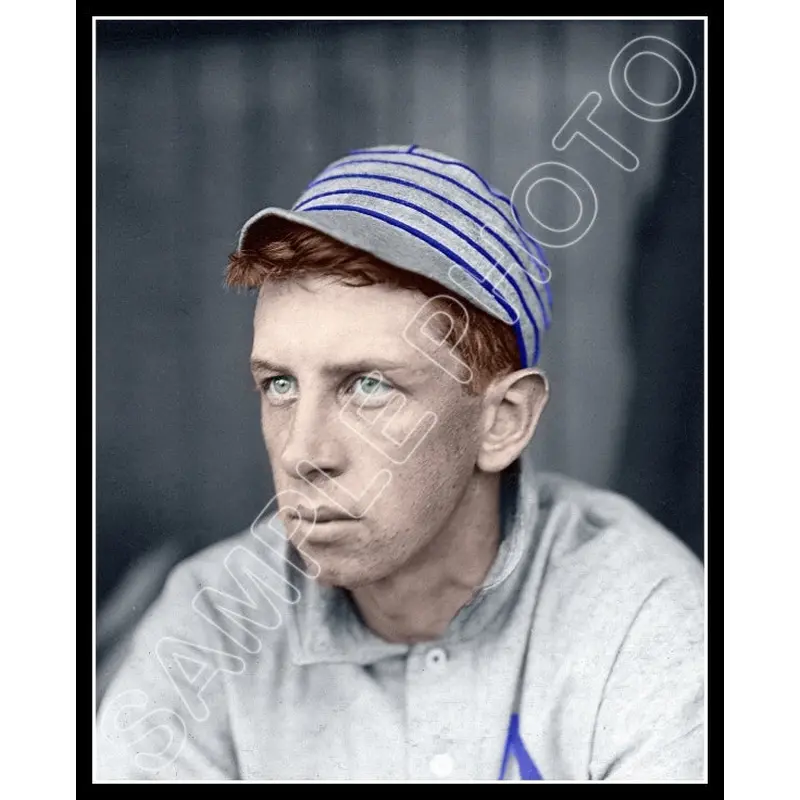 Eddie Collins Colorized 8X10 Photo - Athletics A's 1911 T205 Card - 221