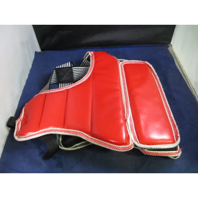Used Red Martial Arts Chest Protector Youth Size Small