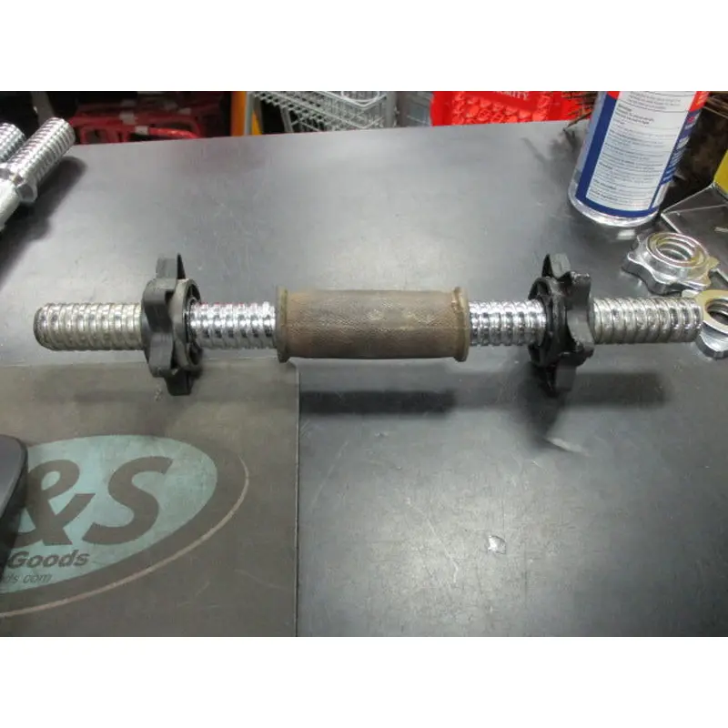 Used Spinlock Dumbbell Handle With Spinlock Collars