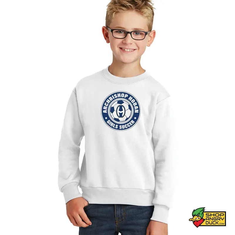 Hoban Girls Soccer Circle Youth Crewneck Sweatshirt