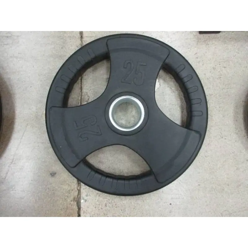 New Rising Sports 25lb Olympic Rubber Coated Plate