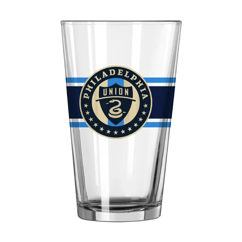 Philadelphia Union 16oz Stripe Pint Glass