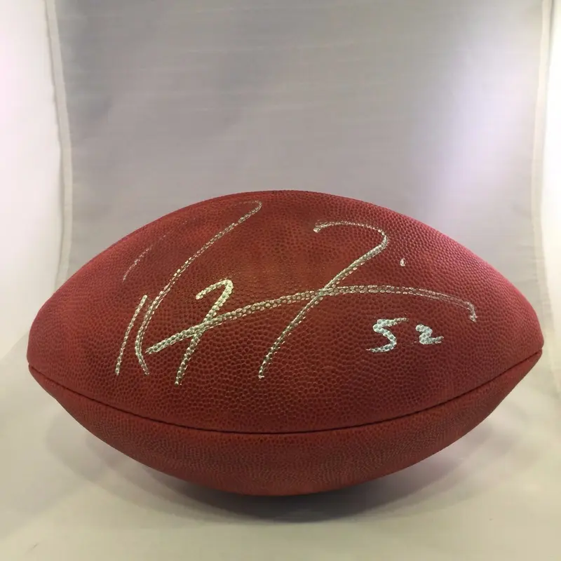 Ray Lewis Signed Autographed Authentic Wilson NFL On Field Football PSA DNA