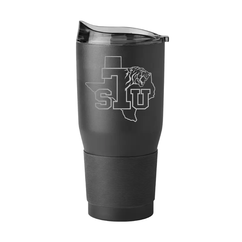 Texas Southern Univ GunMetal 30oz Black Powder Coat Tumbler