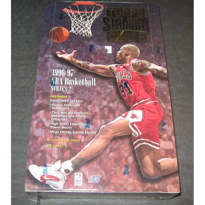1996/97 Topps Stadium Club Basketball Series 2 Box (Retail) (24/8)