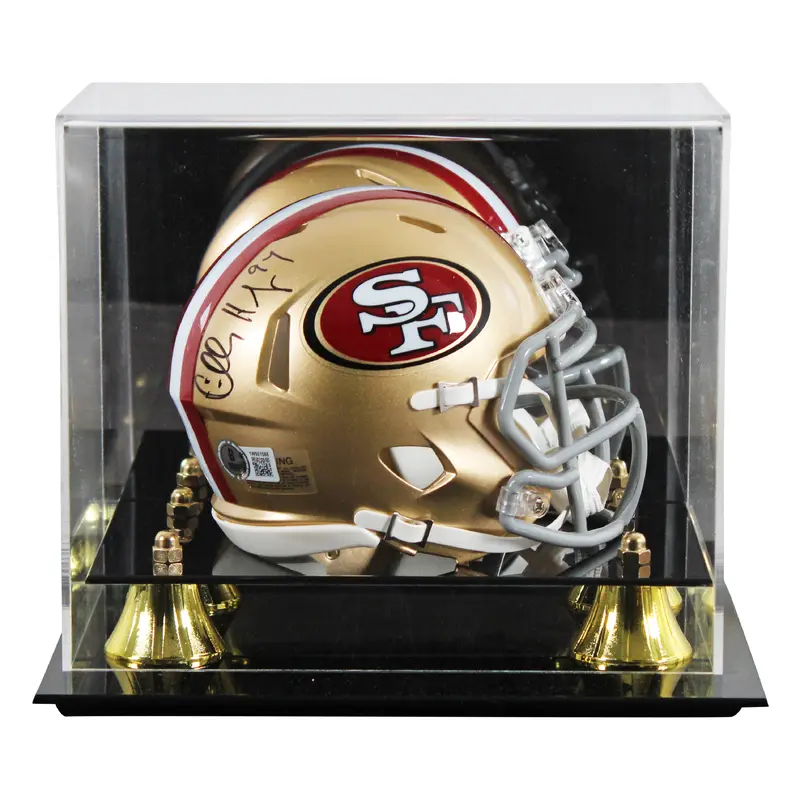 49ers Charles Haley Authentic Signed Speed Mini Helmet W/ Case BAS Witnessed
