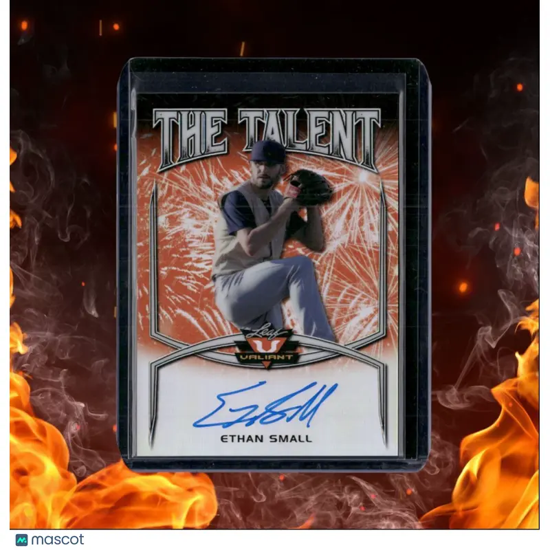 2019 Leaf Valiant Ethan Small The Talent Orange Fireworks Auto 10/35 #PA-ES1