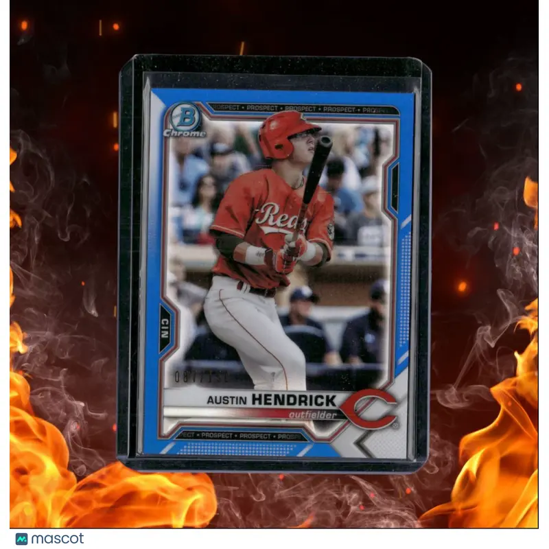 2021 Bowman Chrome Austin Hendrick Prospect Blue Refractor 087/150 #BCP-55