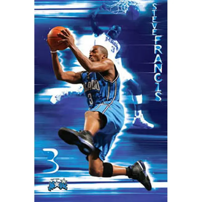 Steve Francis "Supercharged" Orlando Magic NBA Action Poster - Costacos 2005