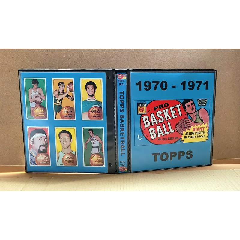 1970 Topps Basketball Cards Custom Made Album Binder Inserts 3 Sizes - 3551