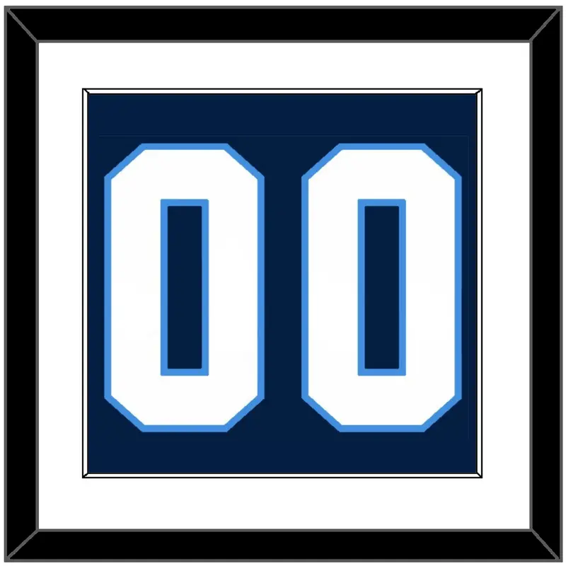 Pittsburgh Number (Back) - Road Blue (1977-1980) - Single Mat 1