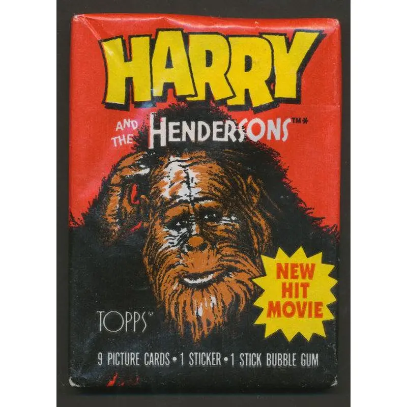 1987 Topps Harry and the Hendersons Unopened Wax Pack