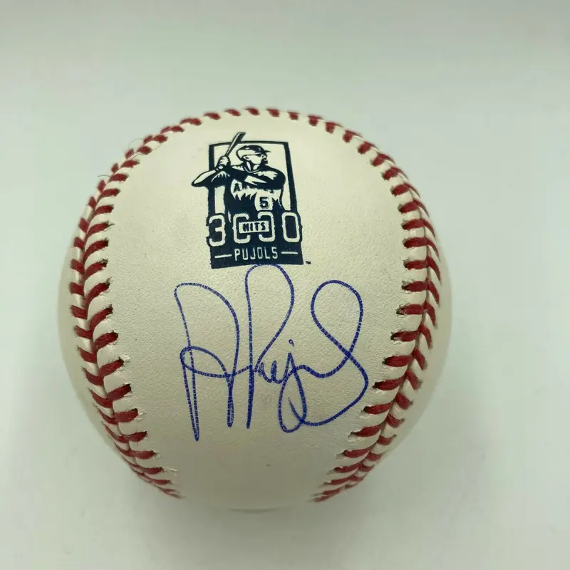 Albert Pujols Signed 3,000 Hits Official Major League Commemorative Baseball JSA