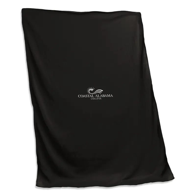 Coastal Alabama College Custom Screenprinted Sweatshirt Blanket