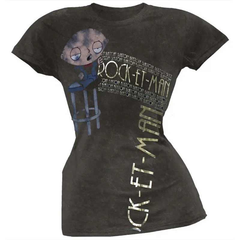 Family Guy - Rocketman Mineral Wash Juniors T-Shirt