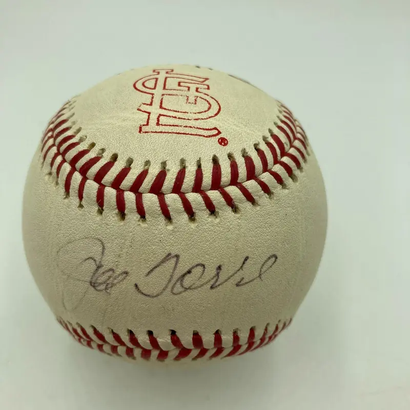 Joe Torre Mike Shannon Multi Signed Vintage St. Louis Cardinals Baseball