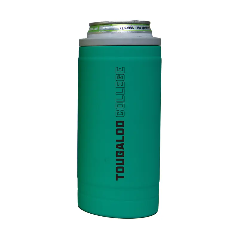 Tougaloo College 12oz Optic Stacked Soft Touch Slim Coolie