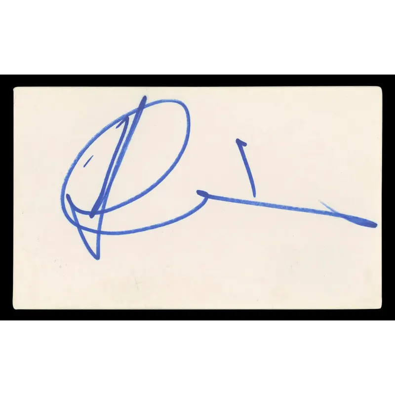 Andy Garcia The Untouchables Authentic Signed 3x5 Index Card BAS #BL96355