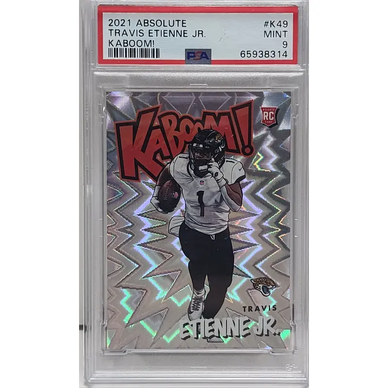 Travis Etienne Jr. 2021 Panini Absolute Kaboom PSA 9 Mint