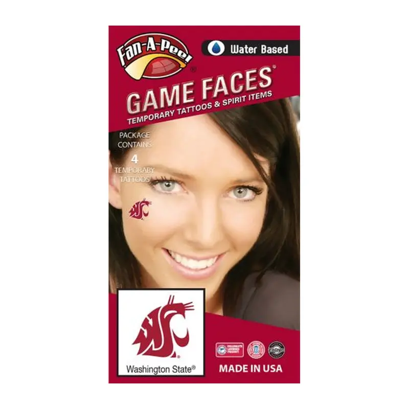 Washington State Face Tatoo Waterbased