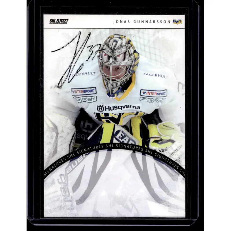 2013-14 SHL Signatures - Johan Gunnarsson