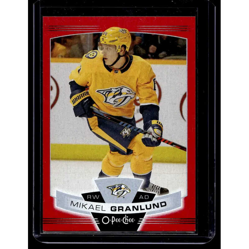 2019-20 O-Pee-Chee - Wrapper Redemption Red Blank Back - Mikael Granlund #469