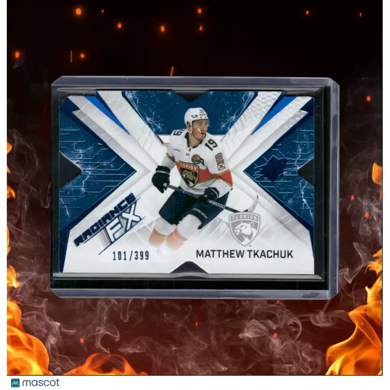 2022-23 Upper Deck SPx Matthew Tkachuk Radiance FX Blue 101/399 #RFX-25