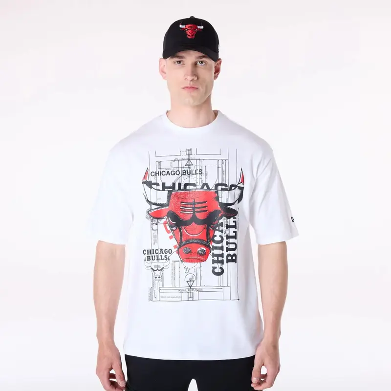 Chicago Bulls NBA Graphic White T-Shirt