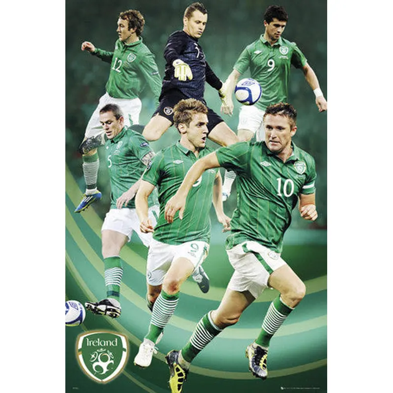 Republic of Ireland Football "Super Six" (2012) Soccer Team Action Poster - GB Eye (UK)