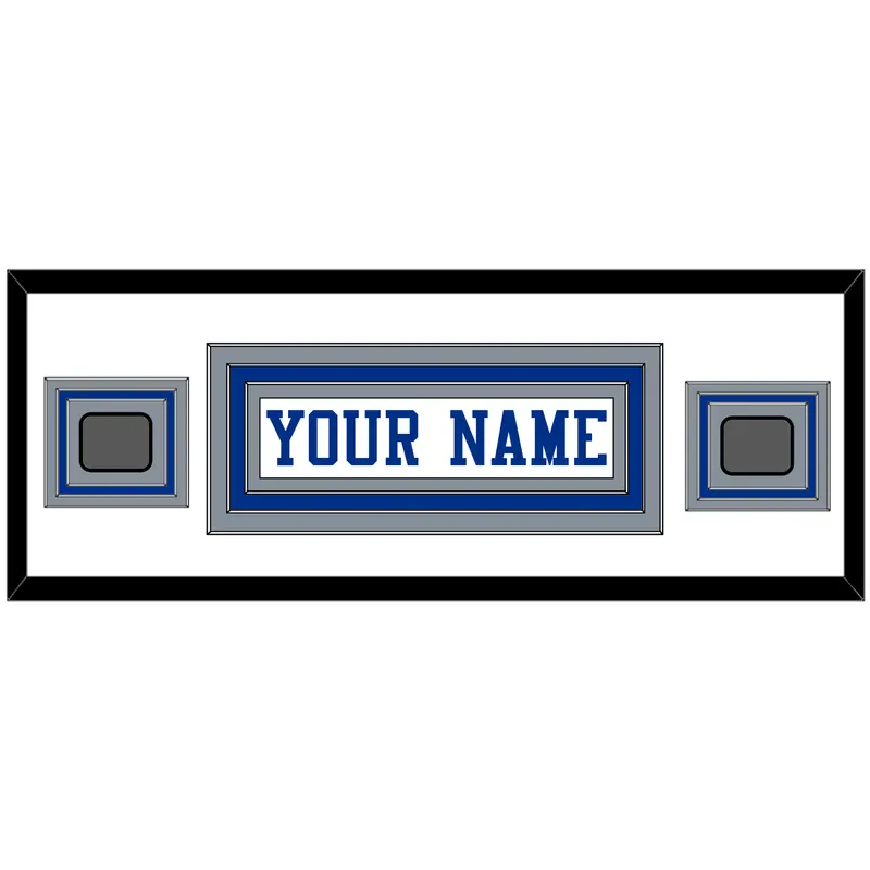Dallas Nameplate & 2 Super Bowl Jersey Patches - White Jersey - Triple Mat 4