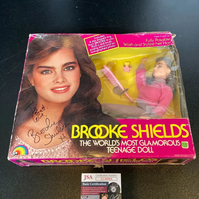 Brooke Shields Signed 1982 The Most Glamorous Teenage Doll With JSA COA