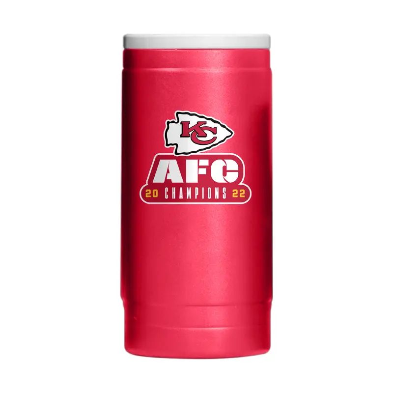 KC Chiefs 12oz Conference Champs PC Slim Can Coolie