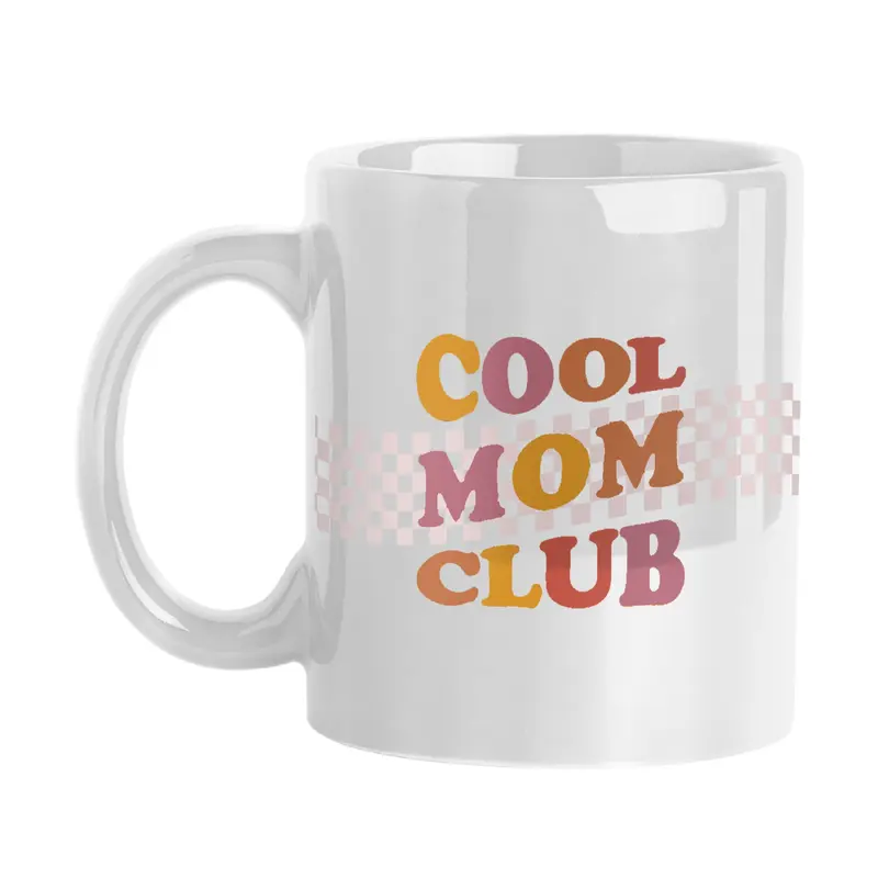 Mothers Day 11oz Cool Mom Club White Sublimated Mug