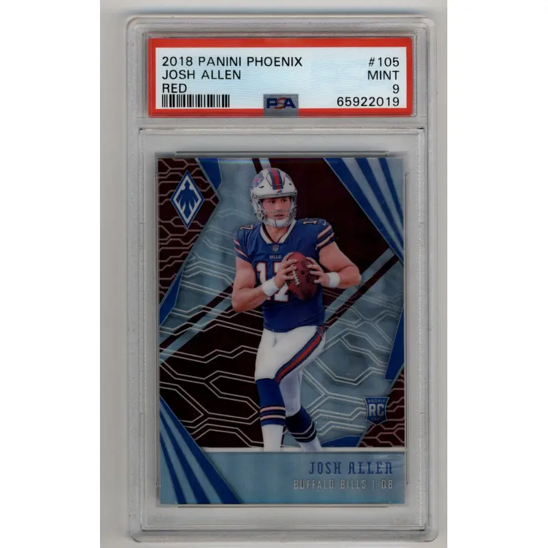 Josh Allen 2018 Panini Phoenix Red #105 180/299 PSA 9 Mint