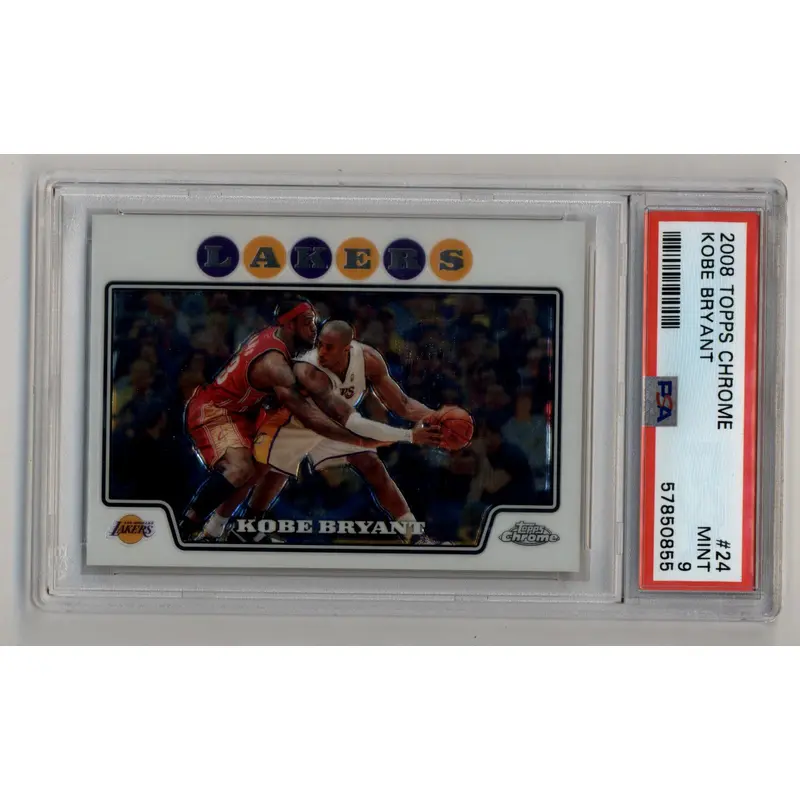 Kobe Bryant 2008-09 Topps Chrome #24 PSA 9 Mint