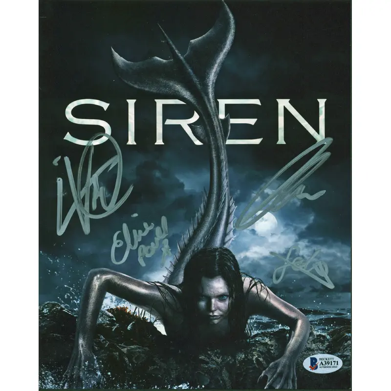 Siren (4) Roe, Powell, Verdun, Evans-Akingbola Signed 8x10 Photo BAS #A39171