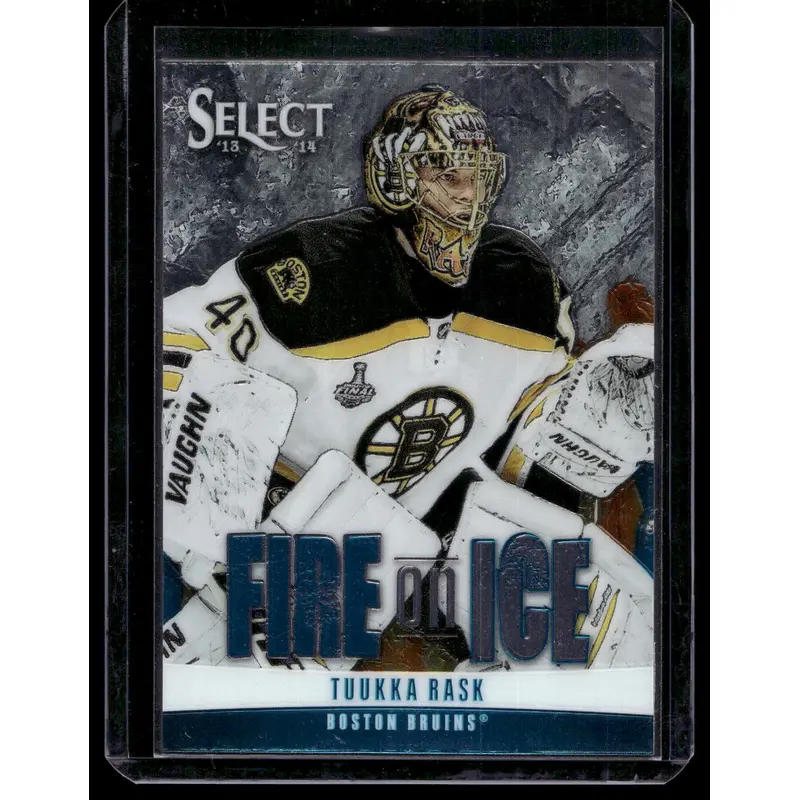 2013-14 Panini Select - Fire on Ice Stars - Blue - Tuukka Rask #FS-4
