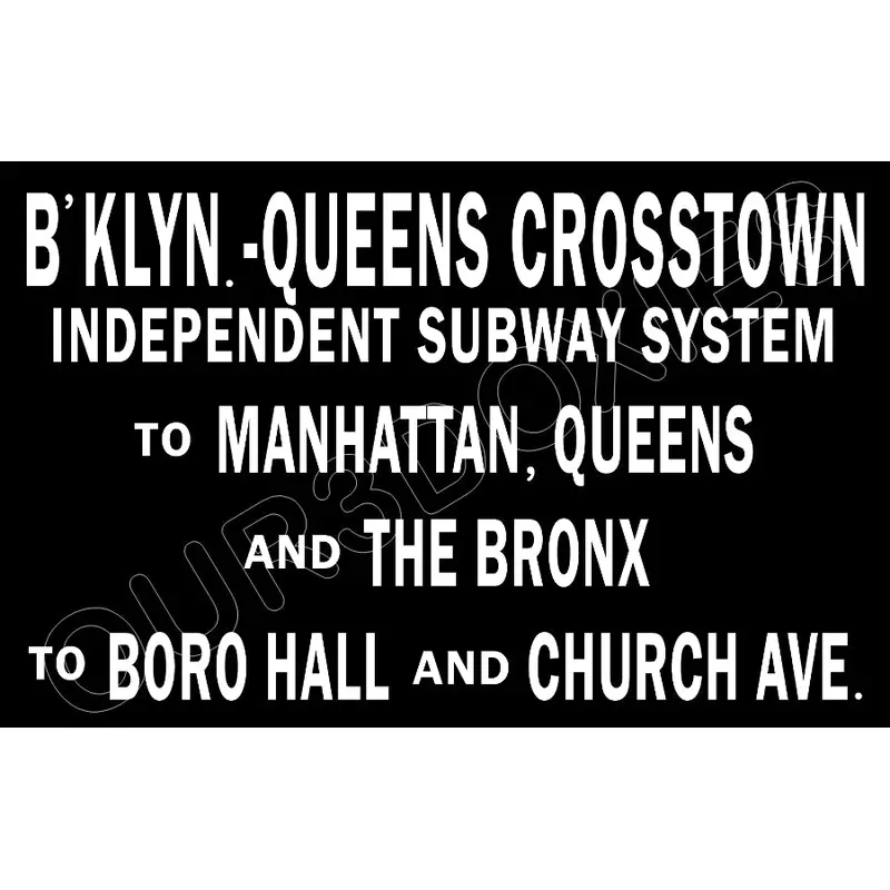 1930's New York Subway Sign Map Map Poster 11X17 - Bronx Queens Manhattan - 2556